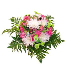 bouquet of mums and carnations