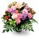 bouquet of roses carnations and alstroemerias. Russia