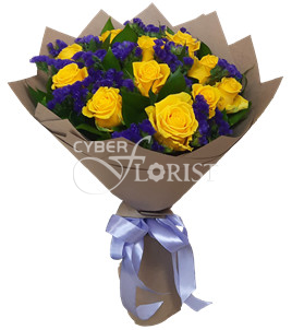bouquet of yellow roses