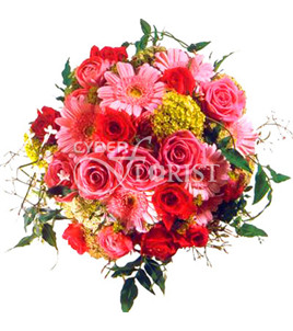 bouquet of gerberas and roses
