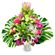 bouquet of lilies chrysanthemums and roses. Russia
