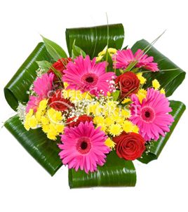 bouquet of roses gerberas and chrysanthemums. Grootfontein