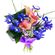bouquet of irises and calla lilies. Romania