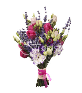 bouquet of lisianthuses