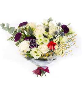 spray roses and carnations