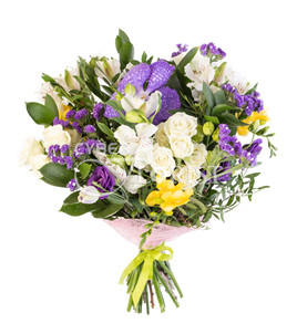 bouquet with orchids