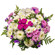 bouquet of spray and single chrysanthemums. Russia