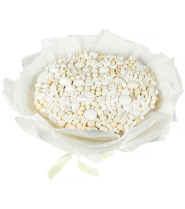 edible arrangement of marshmallow and candies. Grodno