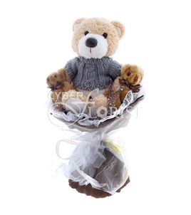 bouquet with plush toys