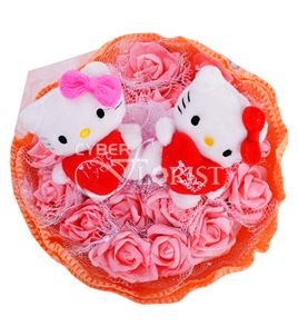 heart shaped toy bouquet