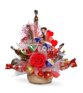 gift basket of candies