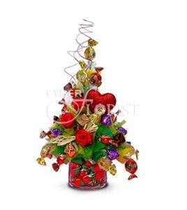 romantic bouquet of sweets