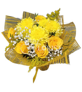 roses and chrysanthem. Kharkiv