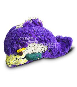 dolphin made of flowers