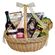basket with sweets and wine. Russia