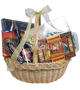 basket with chocolates